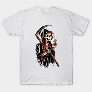 Traditional tattoo grim reaper T-Shirt